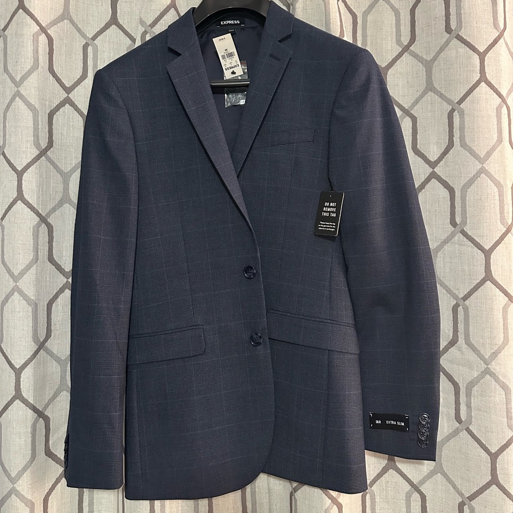 Men’s Express Extra Slim Polyester Suit Jacket 36R